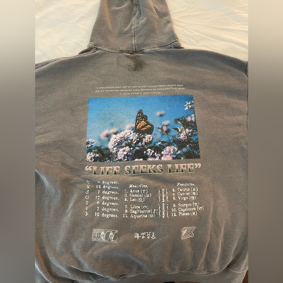 Butterfly Dreams Oversized Graphic Hoodie - Picture 5 of 5